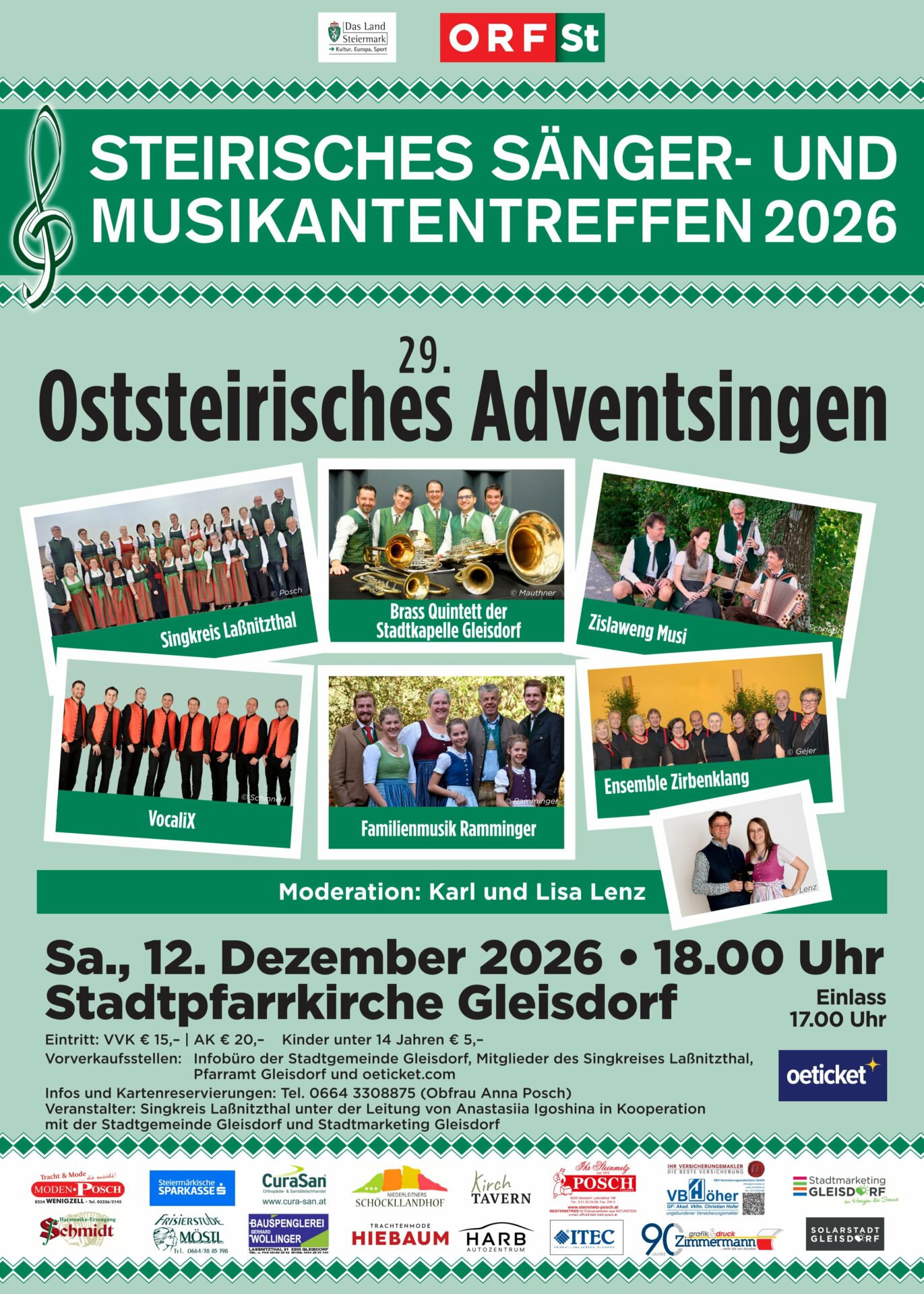 SUMT 2026 Ost. Adventsingen Plakat